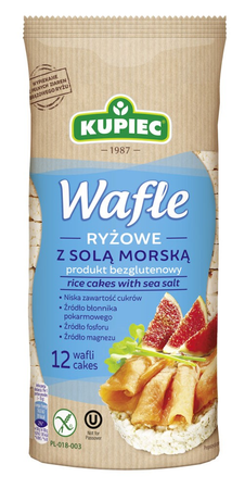 Wafle Ryżowe Kupiec z Solą Morską 90G