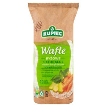 Wafle ryżowe Kupiec naturalne 90G